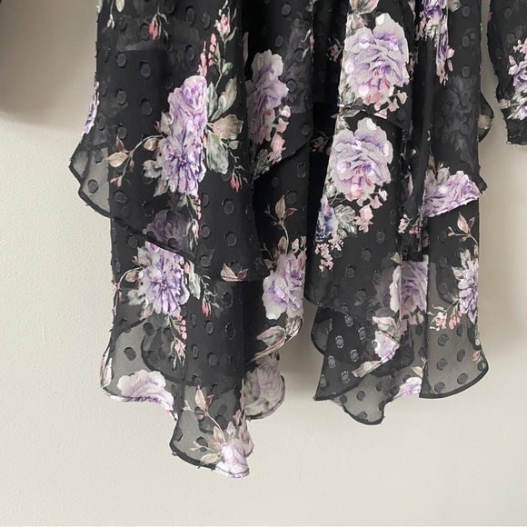 LOVESHACKFANCY Kaia Mini Dress Floral Long Sleeve XS - Picture 13 of 14